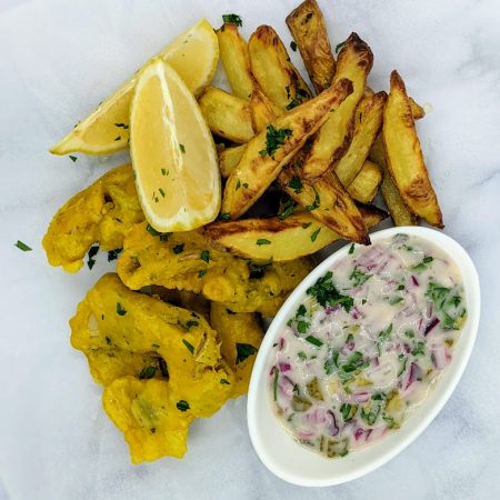 vegmeup plant-based vegan and veggie meals fish and chips