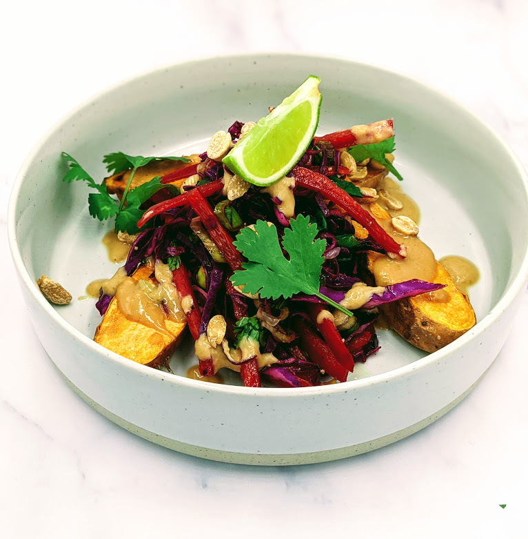 vegmeup plant-based vegan and veggie meals thai salad