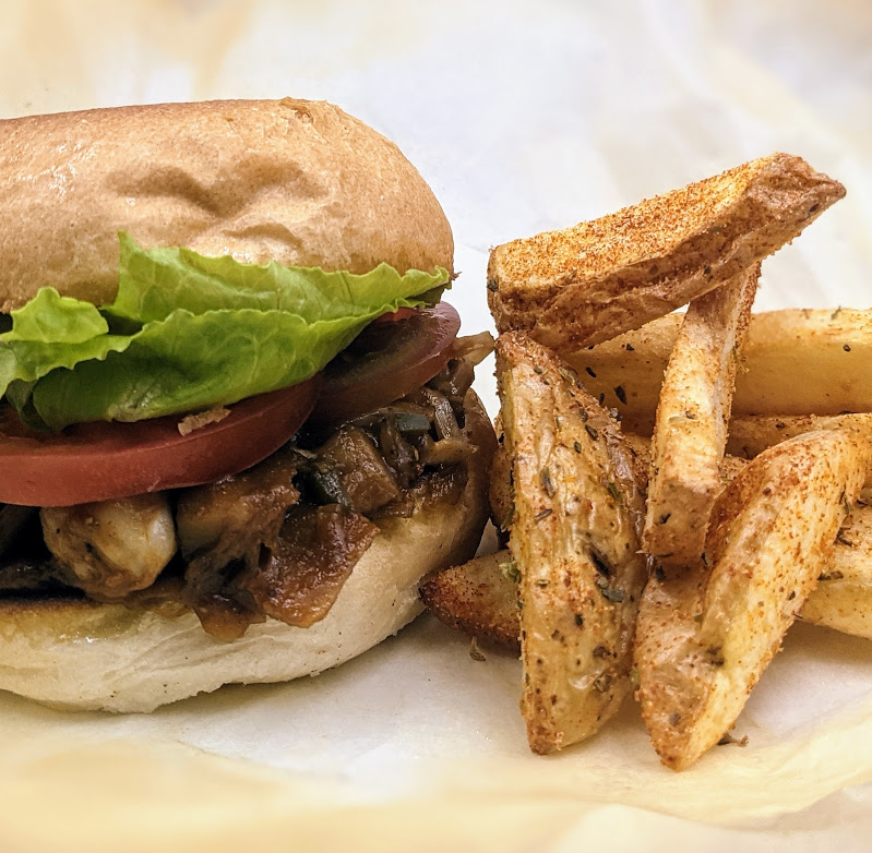vegmeup plant-based vegan and veggie meals jackfruit burger