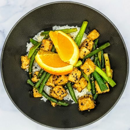 vegmeup plant-based vegan and veggie meals Orange tofu