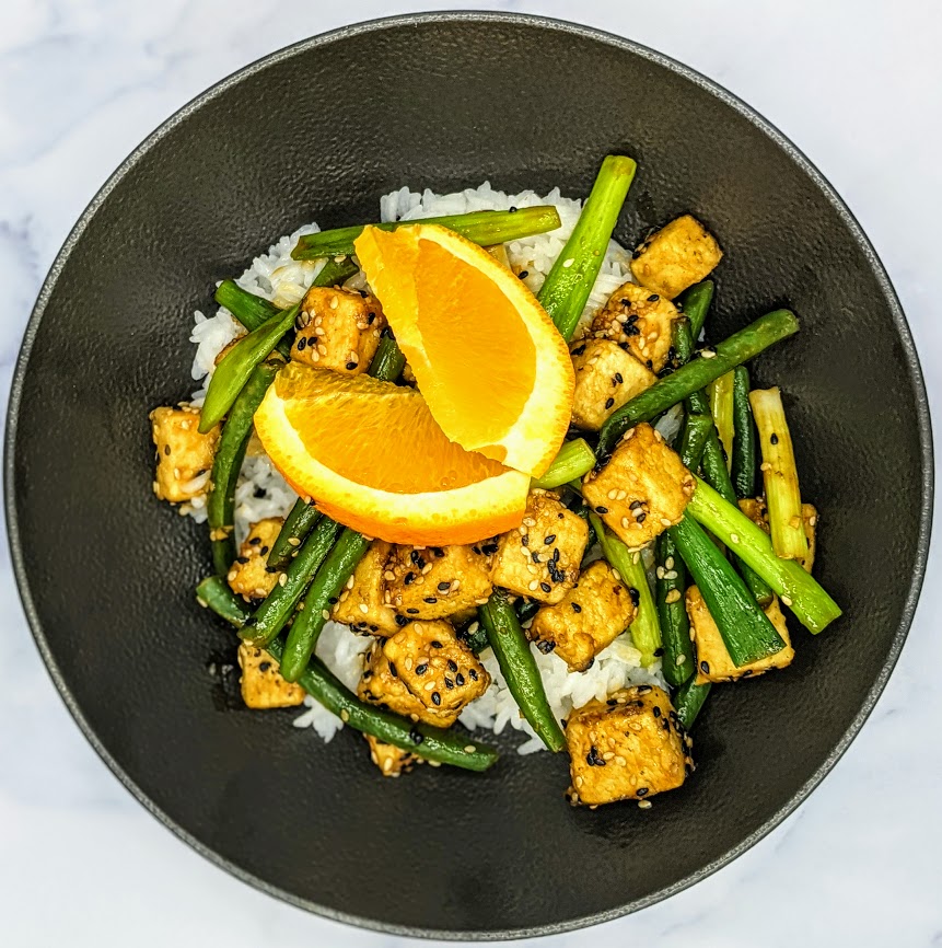 vegmeup plant-based vegan and veggie meals Orange tofu