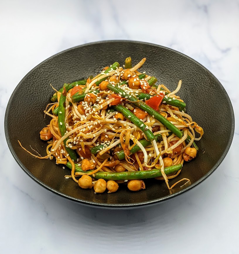 gochujang, noodles, vegan, plant-based, vegmeup