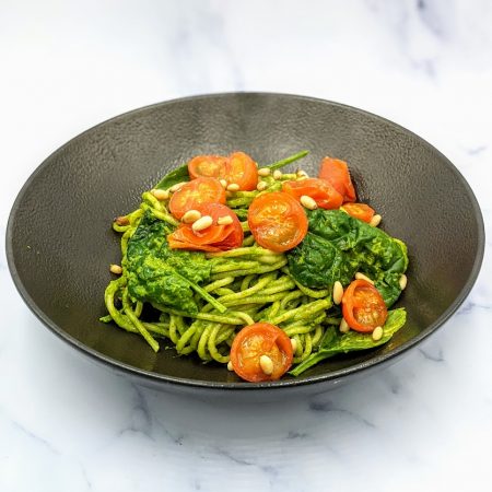 Pasta, Pesto, Spaghetti, Vegan, Plant-based
